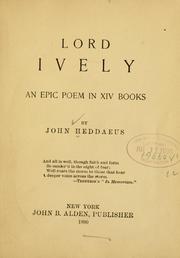 Cover of Lord Ively by John Heddaeus