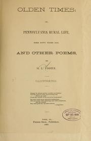 Front cover of Olden times by H. L. Fisher