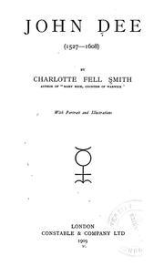 Cover of John Dee (1527-1608) by Charlotte Fell-Smith