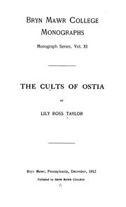 Cover of The cults of Ostia by Lily Ross Taylor