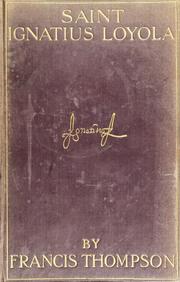Front cover of Saint Ignatius Loyola by Francis Thompson