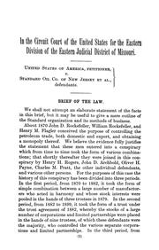 Cover of United States of America, petitioner, v. Standard oil company of New Jersey et al., defendants by United States. Dept. of Justice.