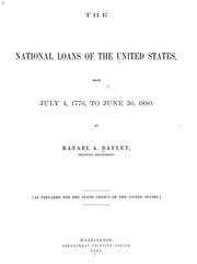 Cover of The national loans of the United States, from July 4, 1776, to June 30, 1880 by United States. Dept. of the Treasury.