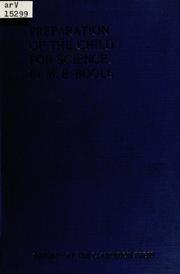 Cover of The preparation of the child for science by Mary Everest Boole