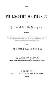 Front cover of The philosophy of physics by Andrew Brown