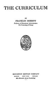 Cover of The curriculum by John Franklin Bobbitt