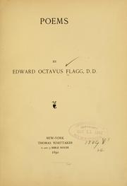 Cover of Poems by Edward Octavus Flagg