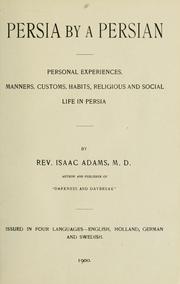 Cover of Persia by a Persian by Isaac Adams