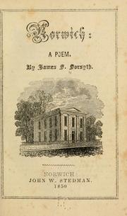 Cover of Norwich by James F. Forsyth