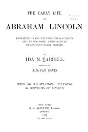 Cover of The early life of Abraham Lincoln by Ida Minerva Tarbell