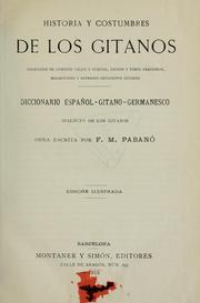 Front cover of Historia y costumbres de los gitanos by F. M. Pabanó