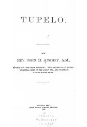 Cover of Tupelo by John H. Aughey