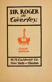 Cover of Sir Roger de Coverley by Joseph Addison