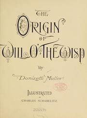 Front cover of The origin of will o' the wisp by Donizetti Muller