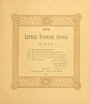 Front cover of Five little flower songs by Mary S. Fuller