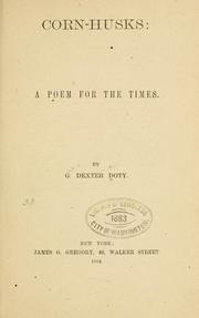 Cover of Corn-husks by George Dexter Doty
