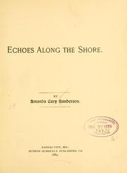Front cover of Echoes along the shore by Amanda Cary Sanderson