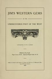 Front cover of Jim's Western gems by James J. Somers