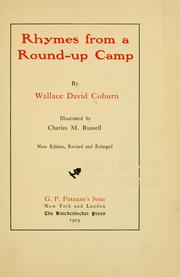 Front cover of Rhymes from a Round-up camp by Wallace David Coburn