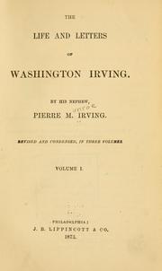 Front cover of The life and letters of Washington Irving by Pierre Munroe Irving