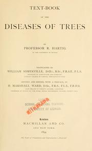 Front cover of Text-book of the diseases of trees by Robert Hartig