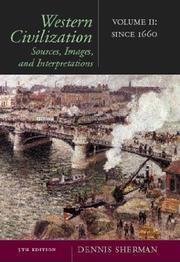 Cover of Western civilization by Dennis Sherman