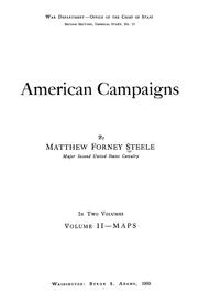 Cover of American campaigns by Matthew Forney Steele