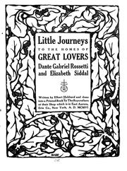 Front cover of Little journeys to the homes of great lovers by Elbert Hubbard