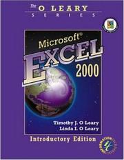 Cover of Microsoft Excel 2000 by Timothy J. O'Leary