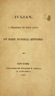 Front cover of Julian, a tragedy in five acts by Mary Russell Mitford