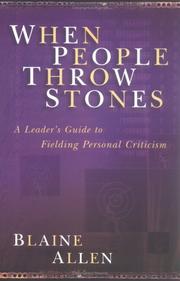 Front cover of When people throw stones by Blaine Allen