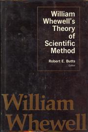 Front cover of William Whewell's Theory of scientific method by William Whewell