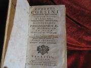 Front cover of Eduardi Corsini clericorum regularum scholarum piarum et in Pisana Academia philosophiae professoris Institutiones philosophicae ac mathematicae ad usum scholarum piarum by Edoardo Corsini