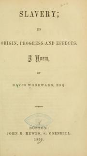 Cover of Slavery by David Woodward