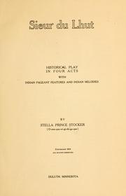 Cover of Sieur du Lhut by Stella Prince Stocker