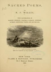 Cover of Sacred poems by Nathaniel Parker Willis