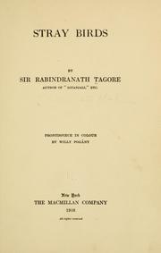 Cover of Stray Birds by Rabindranath Tagore