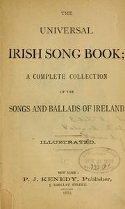 Front cover of The universal Irish song book by Patrick John Kenedy