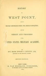 Front cover of History of West Point by Edward C. Boynton