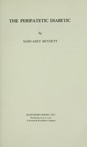 Cover of The peripatetic diabetic by Bennett, Margaret.