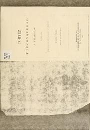 Front cover of Cortez, the conqueror by Lewis Foulk Thomas