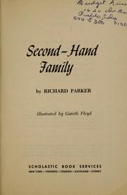 Front cover of Second-hand family by Richard Parker