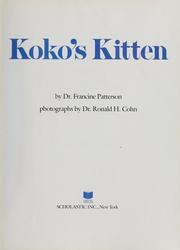 Cover of Koko's kitten by Francine Patterson