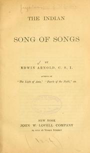 Front cover of The Indian Song of songs by Jayadeva