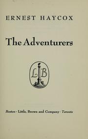 Cover of The Adventurers by Ernest Haycox