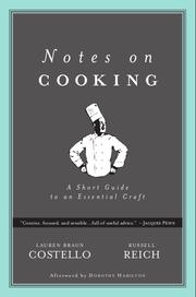 Cover of Notes on Cooking by Lauren Braun Costello