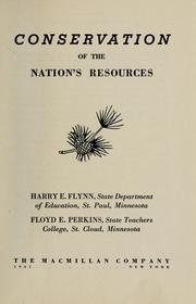 Front cover of Conservation of the nation's resources by Flynn, Harry Eugene.