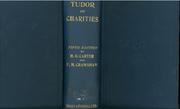 Front cover of Tudor on charities by Owen Davies Tudor