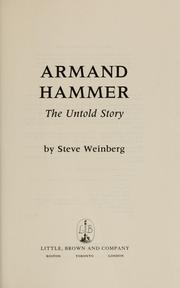 Cover of Armand Hammer by Steve Weinberg