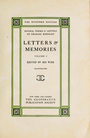 Front cover of Charles Kingsley: His Letters and Memories of His Life by Charles Kingsley
